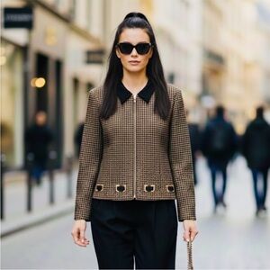 Houndstooth jacket